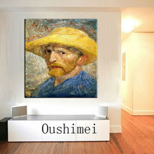 Professional Painter Hand-Painted High Quality Vincent Van Gogh Self Portrait Canvas Oil Painting For Wall Decorative 2024 - buy cheap