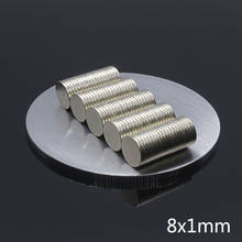 50pcs 8x1mm N35 Mini Small Round Neodymium Magnet Super Strong Powerful NdFeB Rare Earth Neodymium Magnet 8 x 1 mm Crafts Disc 2024 - buy cheap