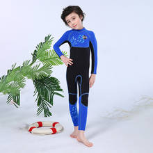 Kids Diving Suit 2.5MM Neoprene Wetsuit children for boys girls Keep Warm One-piece Long Sleeves UV protection Swimwear #4 2024 - buy cheap
