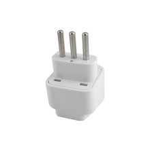 Adaptador Universal de enchufe de CA de viaje de 3 pines para Italia, Reino Unido, EE. UU., UE, Australia, Italia, 3 pines, Chile, Etiopía, Siria, Uruguay, cargador de viaje, enchufe convertidor 2024 - compra barato