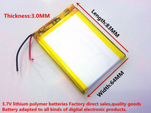 Size 306483 3.7V 2200mah Lithium polymer Battery with Protection Board For MP4  GPS Digital Product 2024 - buy cheap