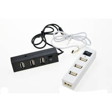 Mini USB 2.0 Hub 4 Ports Hub usbFor PC Laptop with power Portable USB Hub With On/Off Switch USB Splitter Adapter Cable 2024 - buy cheap