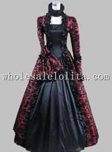 Victorian Gothic Georgian Period Dress Ball Gown Prom Reenactment Clothing 2024 - buy cheap