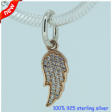 Fits Brand Charm Bracelet Authentic 925 Sterling Silver Beads Angel Wing Dangle Charms Beads Women DIY Jewelry For Choker 2024 - buy cheap