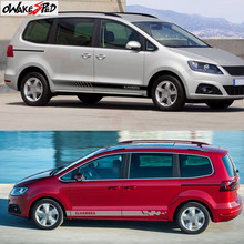 Car Side Skirt Decor Sticker Vinyl Decal Stripe Graphics Auto Body Door Accessories Stickers For Seat Alhambra 2011-2018 2024 - buy cheap