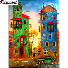 Dispaint Full Square/Round Drill 5D DIY Diamond Painting "House color scenery" 3D Embroidery Cross Stitch Home Decor Gift A10938 2024 - buy cheap