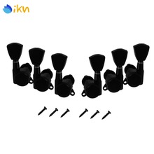 New 6pcs Black Auto Lock Electric Guitar Tuning Pegs Keys Machine Heads 3L3R for LP 2024 - buy cheap