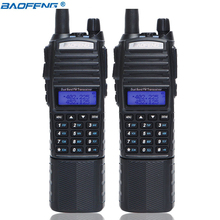 2 шт. Baofeng UV-82 Walkie Talkie 3800mAh батарея двойной PTT портативный двухстороннее радио VHF UHF 5W Ham CB радио охотничий приемопередатчик 2024 - купить недорого