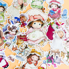 16pcs Creative Cute Self-made cute scrapbooking childbaby Cartoon fairy Paper stickers / Waterproof  stationery  diy stickers 2024 - buy cheap