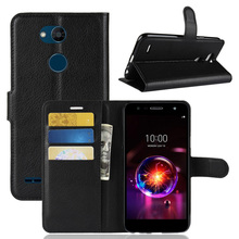 Estilo do livro capa de couro do plutônio para lg x power 3 flip carteira sacos de telefone casos com suporte para lg x power 3 2024 - compre barato