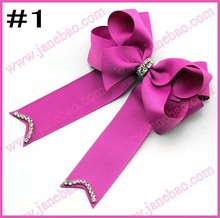 free shipping 30pcs 5''-6'' rhinestone cheerleading hair bows sparkles cute cheerleader boutique bows 2024 - buy cheap