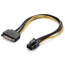 Sata кабель питания Sata15 Pin на 6 Pin PCI Express изображения видео карта Кабель питания адаптер (8 дюймов) 2024 - купить недорого