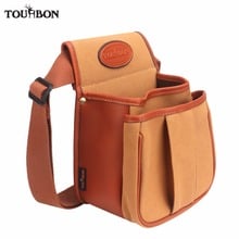 Tourbon Hunting Tactical Gun Cartridges Speed Game Bag Sporting Clay Shooting Ammo Shells Case Canvas Leather Pouch 2024 - buy cheap