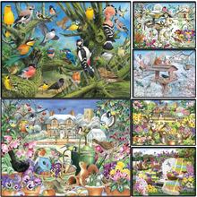 full square/round 5D diy diamond painting"spring/winter garden &birds'embroidery pattern animals cross stitch mosaic room decor 2024 - buy cheap