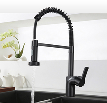 Nickel Brushed Spring Kitchen Faucet Pull out Sprayer Dual Spout Single Handle Mixer Tap Sink Faucet 360 Rotation Kitchen Faucet 2024 - buy cheap