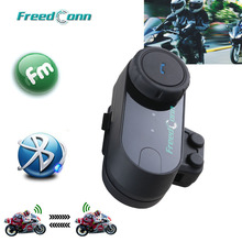 Бесплатная доставка! Оригинальный бренд FreedConn Bluetooth мотоциклетный шлем домофон гарнитура с fm-радио, обновленная версия! 2024 - купить недорого