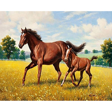 Diamond Painting Animal Horse Mosaic 5d DIY Diamond Embroidery Horse Full Round/Square Drill Cross Stitch Home Decorative Craft 2024 - buy cheap