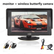 4.3 Inch 480x234 Display Pocket-sized Rear View Monitor  Night Vision Rearview Car Camera  Video Transmitter  Receiver Kit 2024 - buy cheap