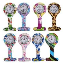 Fashion Patterned Silicone Nurses Brooch Tunic Fob Pocket Watch Stainless Dial 2024 - buy cheap