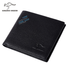 Kangaroo Kingdom Luxury Brand Men Wallets Genuine Leather Short Wallet Male Pocket Leather Purse 2024 - buy cheap