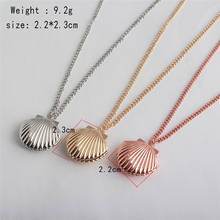 PINKSEE Valentine Lover Gift Sweet Style Can Open the Shell Shape Pendant Necklace for Women 3 Colors Availables 2024 - buy cheap