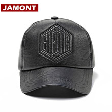 [JAMONT] New Autumn Winter Hats PU Leather Baseball Cap for Men Snapback Hat Gorras Letter Hip Hop Hat Outdoor Casquette 2024 - buy cheap
