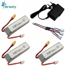 7.4V 600mAh Lipo Battery Charger For XK K130 RC Six-way Brushless Aileron Helicopter Spare Parts Accessories 2s Battery 801855 2024 - buy cheap