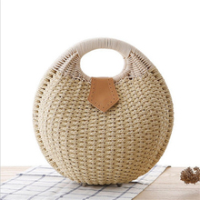 New 2021 Heart Rattan Handmade Bag Fashion Straw Bag High Quality Weaving Handbag Girls White Beach Women Bag 2024 - buy cheap