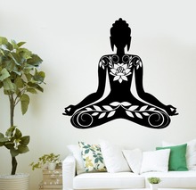 Buddha Meditation Mantra Zen Yoga Vinyl Decal Gym Home Decals PVC Wall stickers Art wallpaper  Bedroom Wall D264 2024 - buy cheap