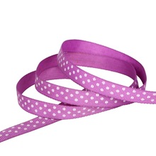 5 Yard/lot 10mm(3/8") Purple Color Dots Printed Grosgrain Ribbon Packing Tape DIY Hair Bow & Sewing Accessories Ribbon 2024 - buy cheap