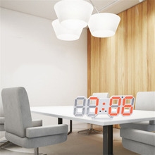 Colorful 3D LED Digital Wall Clocks 24/12 Hours Display Desktop Table Alarm Clocks With Night Light Snooze Function For Bedroom 2024 - buy cheap