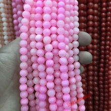 Frete grátis atacado 6mm 8mm 10mm 12mm pedra natural pêssego rosa miçangas redondas para pulseira colar jóias fabricação 2024 - compre barato