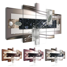 Mosaico pintura diamante 5 pçs kit ponto cruz diamante bordado 5 peças abstrata gotas de água folhas prata moderna casa 2024 - compre barato