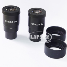 Ocular de ángulo ancho WF25X, 9mm, punto de ojo alto, ocular ancho para microscopio estéreo con tamaño de montaje de 30mm, 2 uds. 2024 - compra barato