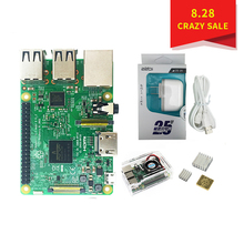 Original Raspberry Pi 3 B Starter Kit + Case with fan + 2.5A US Power Supply +Heat Sink for Raspberry Pi 3 Model B 2024 - buy cheap