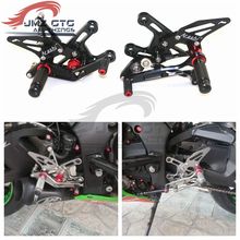 Motorcycle CNC Adjustable Rear Set Rearsets Footrest Foot Rest For  KAWASAKI ZX10R 2016-2017 2018 2019 2020 2024 - buy cheap