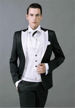 Terno masculino, jaqueta sob medida, casamento, vestido de noivo, jaqueta formal, 3 peças 2024 - compre barato