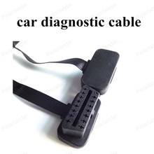 hot sell OBD2 30CM noodle Car Scanner Cable 16 Pin Splitter Extension Diagnostic Scanner Cable 2024 - buy cheap