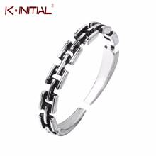 Kinitial 925 Sterling Silver Cross Rings Geometric Square Thai Silver Open Ring Jewelry for Women Birthday Party Gifts 2024 - buy cheap