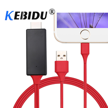 Kebidu 1080P HDMI-compatible Cable For Lightning to HDMI-compatible HDTV TV Adapter For Game Video Display For Iphone 6 7 8 etc 2024 - buy cheap