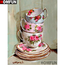 HOMFUN Full Square/Round Drill 5D DIY Diamond Painting "Bowl scenery" Embroidery Cross Stitch 5D Home Decor Gift A13104 2024 - buy cheap