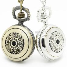 (3039) Victorian Filigree Flower vine watch Necklace Pocket watch pendant, 12pcs/lot , Dia 2.7cm. Free shipping 2024 - buy cheap