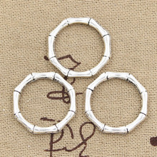 20pcs Charms Bamboo Circle Ring 21x21mm Antique Silver Color Pendants DIYCrafts Making Findings Handmade Tibetan Jewelry 2024 - buy cheap