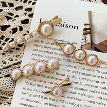 Baroque Pearl Hair Clip Vintage Rhinestone Headwear Women Bangs Clips Clamp Hairpins Hair Accessories Jewelry Styling Tool 2024 - buy cheap