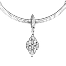 Berloque para pulseiras pandora, joia de prata esterlina 100%, com cristais 2024 - compre barato