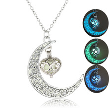 Collar de piedras luminosas para mujer, joyería chapada en plata, brillante, Luna, novedad de 2019 2024 - compra barato