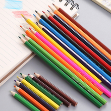 Caixa de lápis de madeira colorida hb, peças, suprimentos de pintura de papelaria para estudantes, desenho de crianças com 12 ou 24 peças 2024 - compre barato
