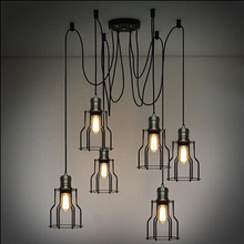 6 luzes lâmpadas de teto ajustáveis, diy, do interior industrial, iluminação para casa, ysl1809 2024 - compre barato