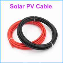 Cable solar PV de 4 mm2, certificación TUV, 20 metros, 10M, rojo + 10M, negro, rojo/Negro opcional 2024 - compra barato