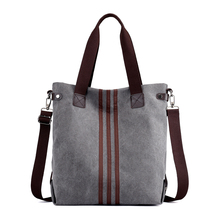 New simple big capacity design canvas  women messenger bag fashion girls handbag shoulder bag  daily shopping bag 2024 - buy cheap